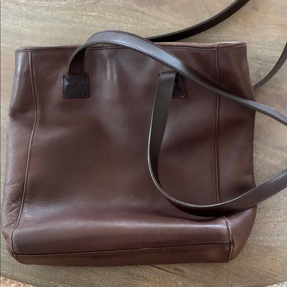 Nine West Chocolate Leather Handbag